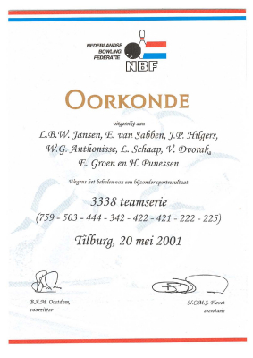 Tilburg,20mei 2001